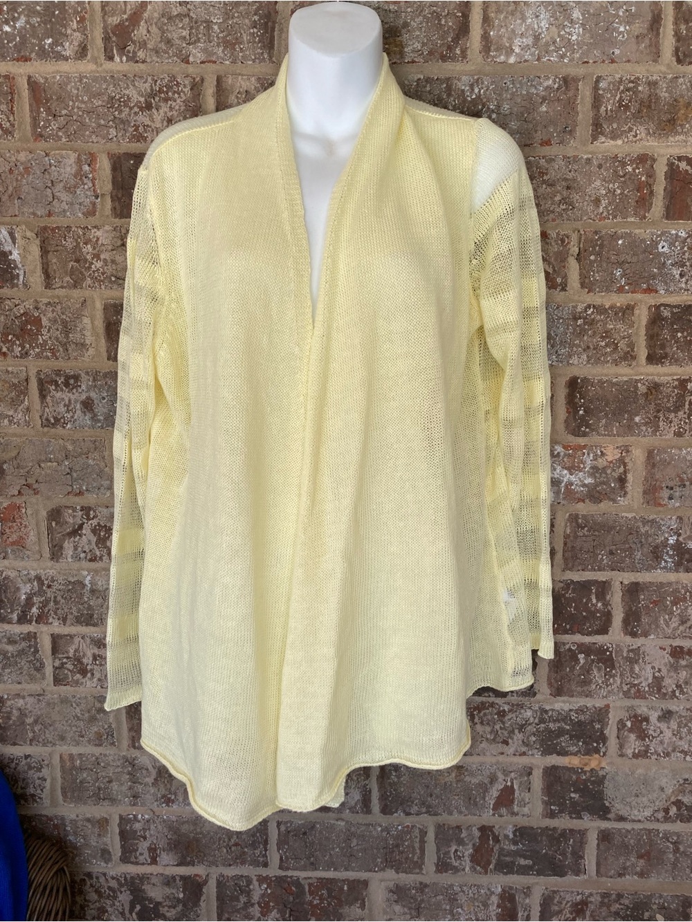EILEEN FISHER ORGANIC COTTON DAISY STRAIGHT OPEN CARDIGAN L NEW WITH TAGS